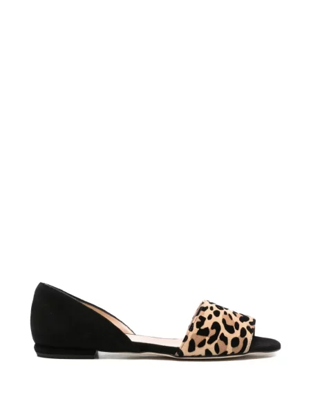 Sandale Il Borgo cu imagine cu model leopard negru