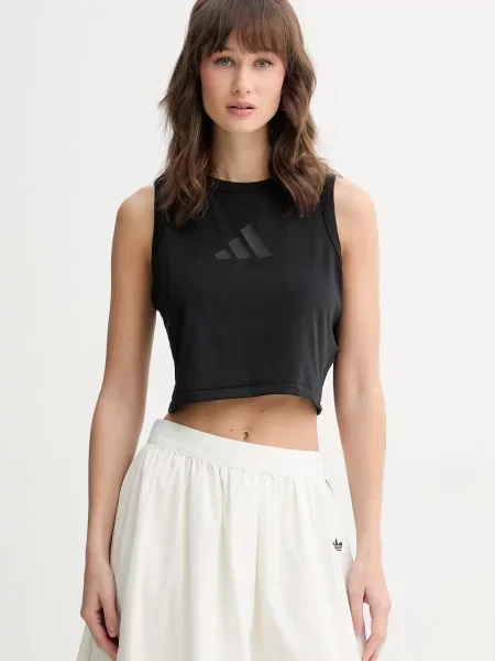 Crop top Adidas czarny