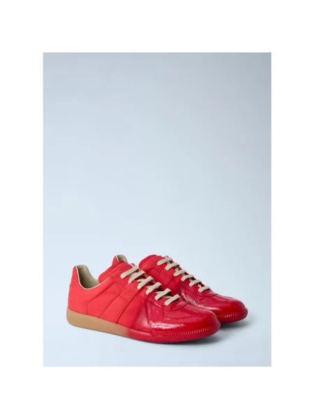 Sneakersy Maison Margiela skórzane czerwone