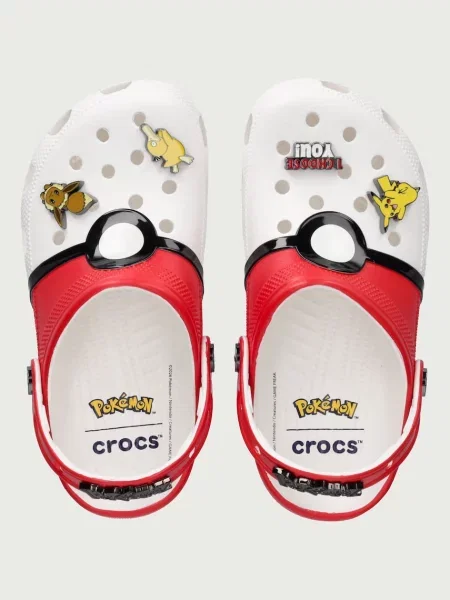 Crocs шльопанці мюлі Classic Pokemon Poke Ball Clog