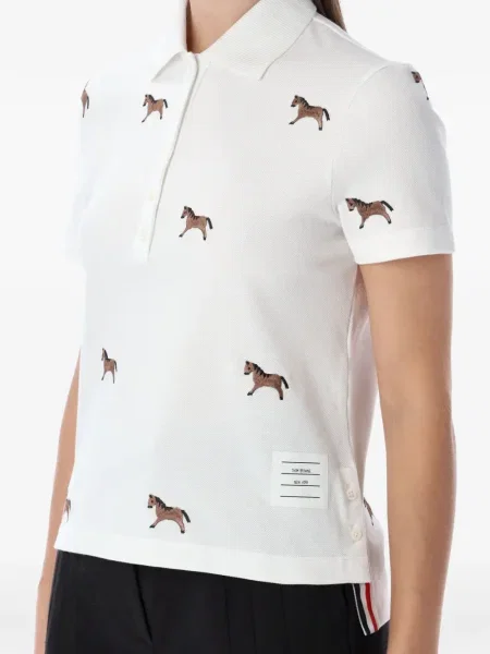 Polo Thom Browne alb