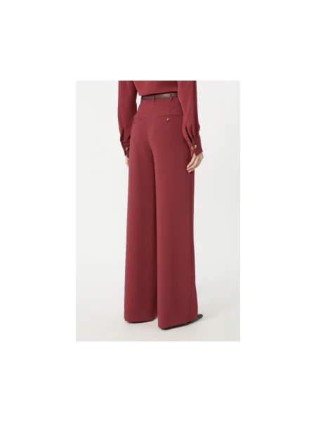 Spodnie Max Mara Studio czerwone