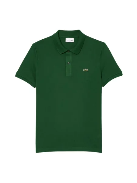 Koszulka polo o kroju slim fit z czystej bawełny Lacoste zielona