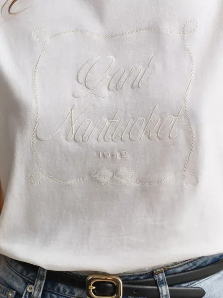 Футболка Gant біла