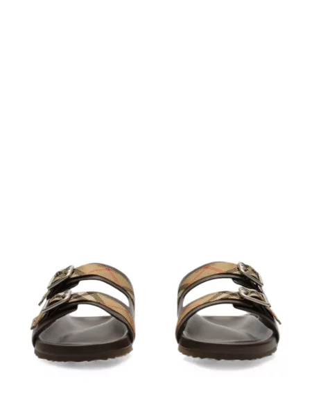 Sandale Burberry din piele maro