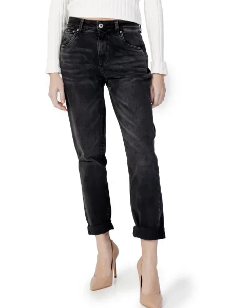 Blugi boyfriend Pepe Jeans negru