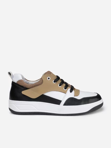 ISSA Plus Кросівки Чорний/бежевий Шкіра чорні
