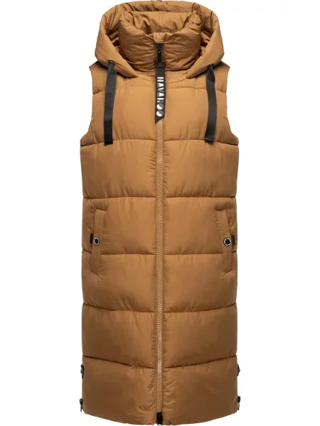 NAVAHOO Vestă caramel maro
