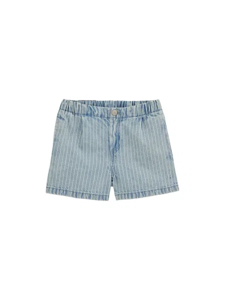 WE Fashion Pantaloni albastru deschis alb
