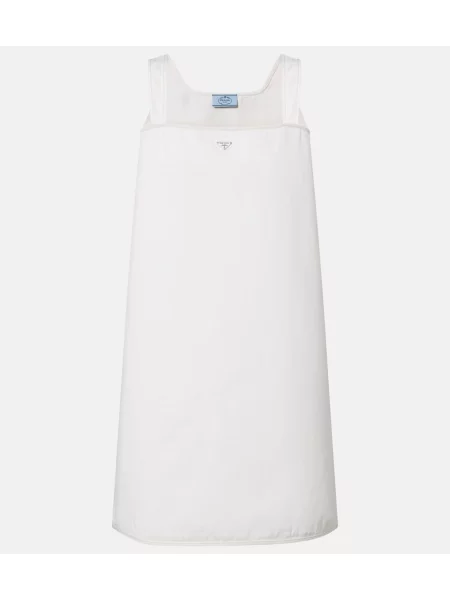 Rochie din denim Prada alb