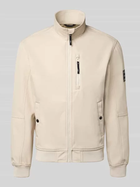 Bomberka o kroju regular fit ze stójką model ‘Parker’ Jack & Jones beżowy