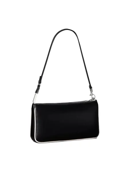 Torebka hobo Calvin Klein skórzana czarna