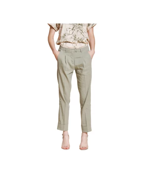 Lniane сhinosy Mason's zielone