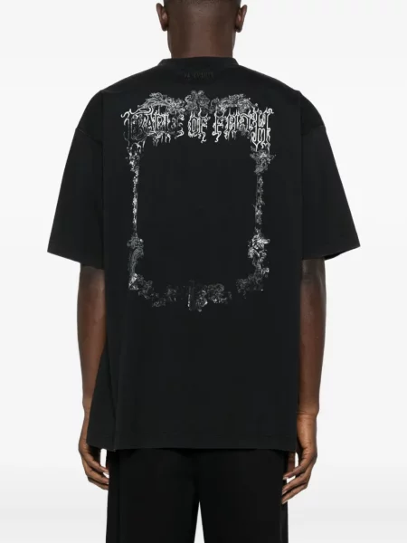 Tricou Vetements cu imagine negru