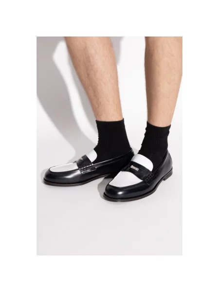 Półbuty Dsquared2 skórzane czarne