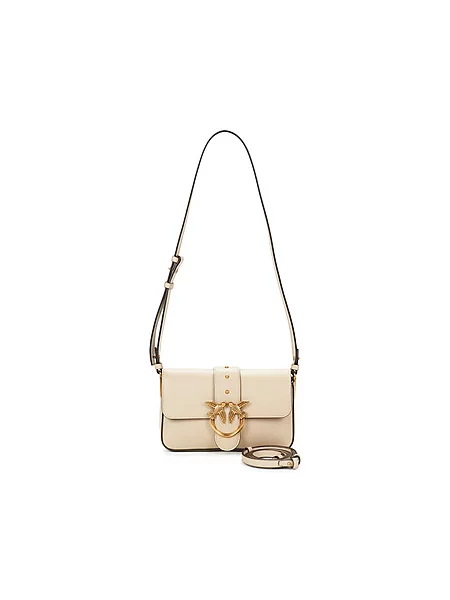 Ročna torba PINKO Love One Mini Slouchy Fl PE 25 PLTT bež