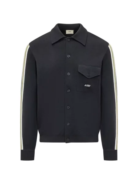 Яке Autry на райета с принт черно