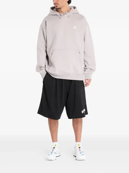 Hanorac cu glugă Nike din jacard negru