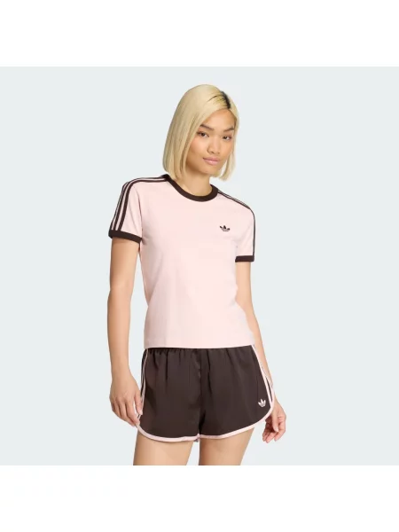 KOSZULKA 3 STRIPES SLIM różowy