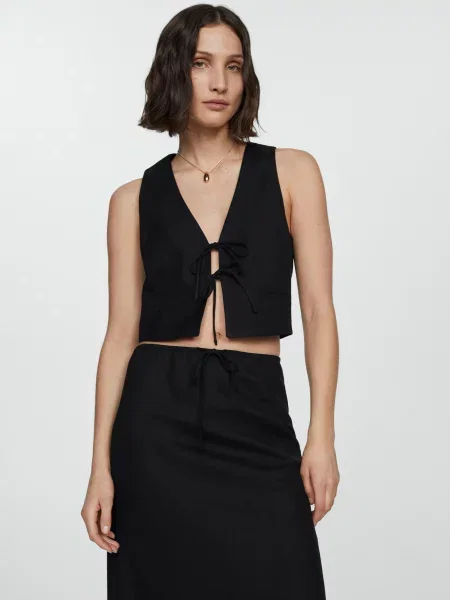 MANGO Жилет чорний