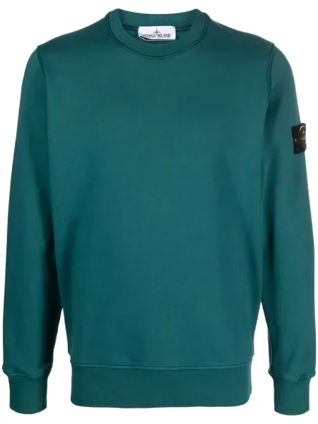 Hanorac Stone Island cu strasuri verde