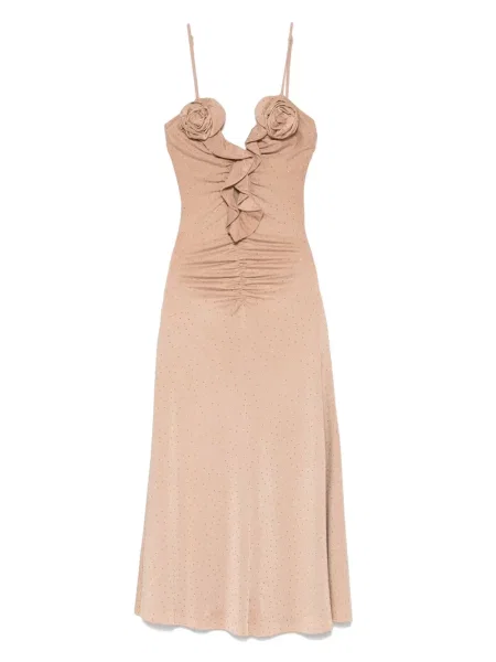 Kryształ górski sukienka midi Nissa do kolan garniturowa