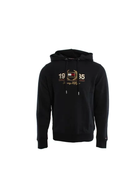 Bluza z kapturem Tommy Hilfiger z kapturem niebieska