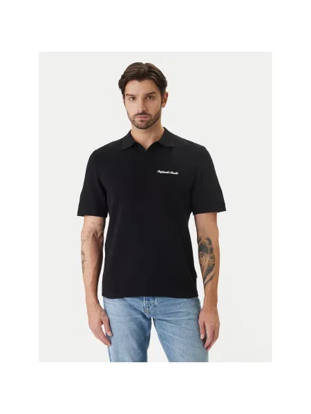 Polo majica Jack & Jones crna