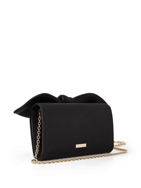 Psaníčko Aquazzura s mašlí s vázáním černé