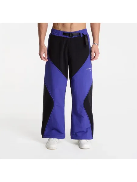 Pantaloni Jordan Flight Mountainside Fleece Pants Black/ Light Concord/ White XXL alb