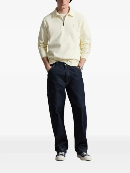 Ριγέ δερμάτινος κάλτσες Polo Ralph Lauren με κορδόνι μαύρο