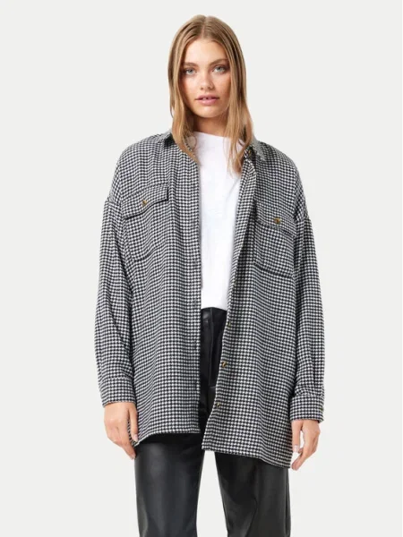 Noisy May Cămașă Flanny gri