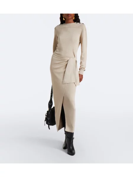 Rochie Isabel Marant drapată bej