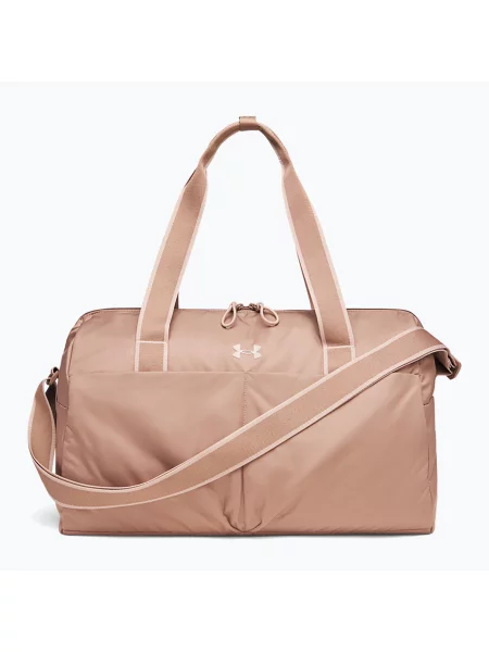 Geantă de antrenament pentru femei Under Armour Studio Lite Duffle 26 l deep almond/bashful pink roz