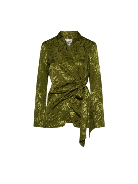 Marynarka Silvian Heach żakardowa zielona