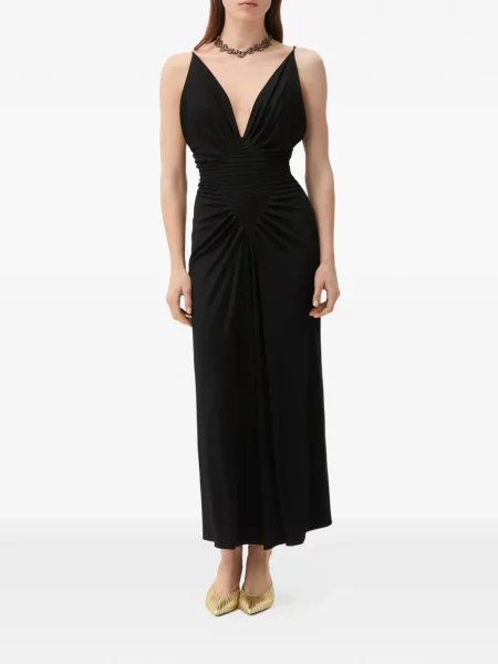 Rochie Versace din jerseu drapată negru