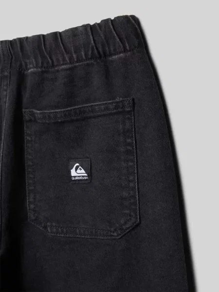 Jeansy z elastycznym pasem Quiksilver czarne