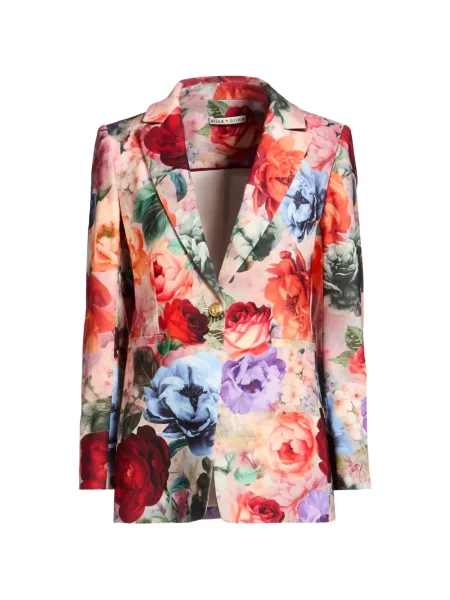 Sacou Alice + Olivia cu model floral cu imagine roșu