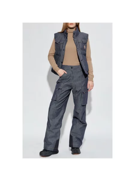 Sweter Moncler wełniany beżowy