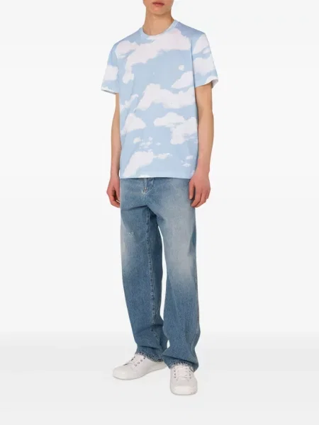 Tricou Moschino cu imagine albastru