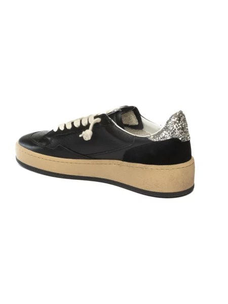 Sneakersy 4b12 skórzane czarne