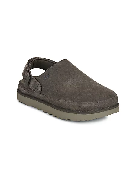 Natikači iz semiša UGG W Goldenstar Clog kaki
