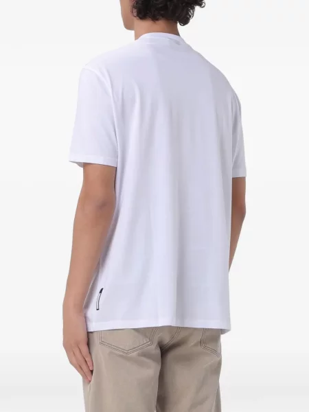 Μπλούζα Armani Exchange με αυτόγραφο λευκό