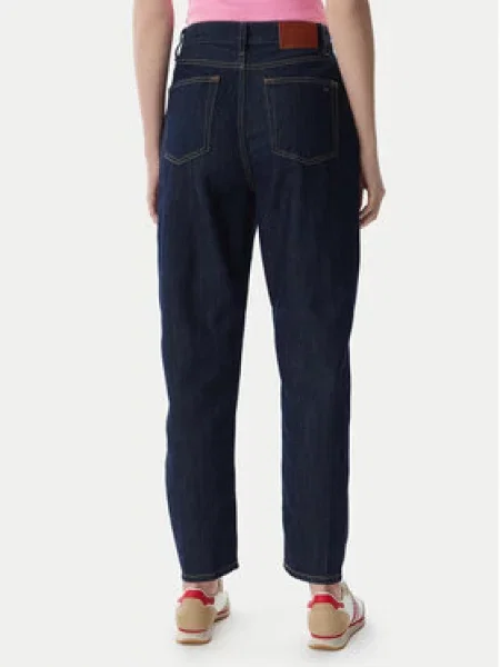 Tommy Jeans Jeans hlače Mornarsko Mom Fit modra