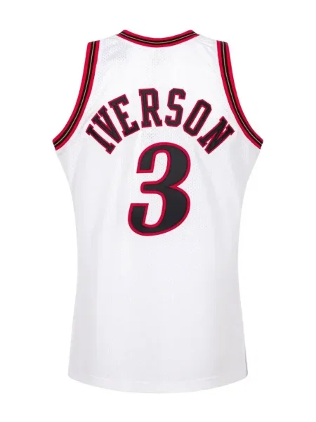 Πουκάμισο Mitchell & Ness από ζέρσεϋ λευκό