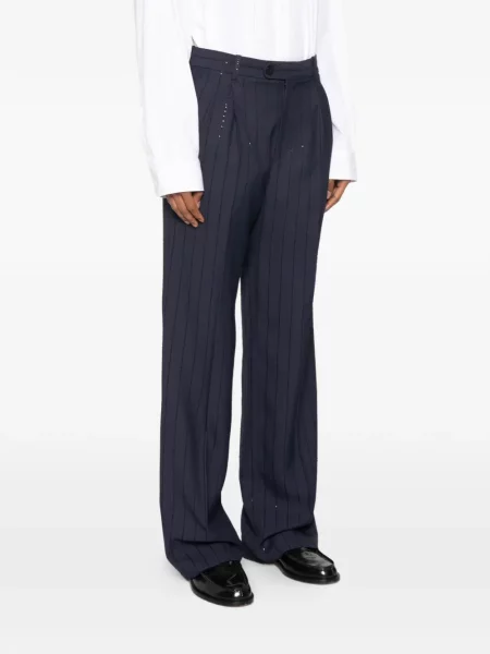 Pantaloni Sandro cu paiete albastru