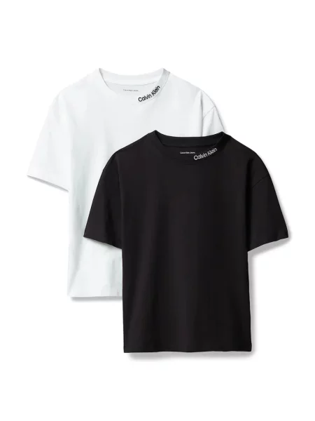 Calvin Klein Jeans majica za djecu od pamuka crna