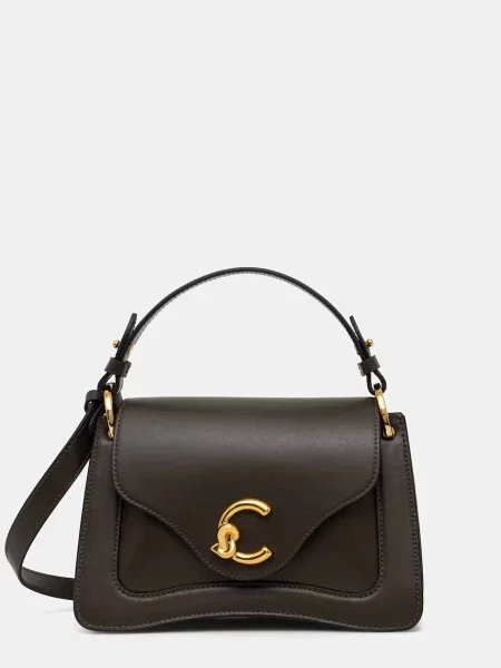 Geanta crossbody Coccinelle din piele verde