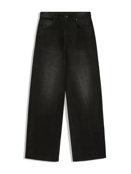 Bershka Jeans denim negru