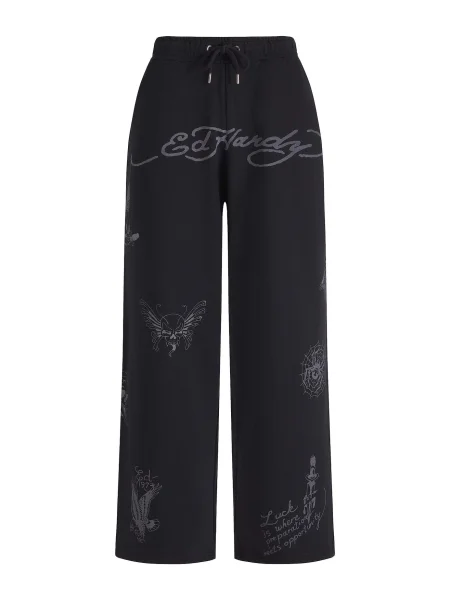 Ed Hardy Pantaloni gri negru